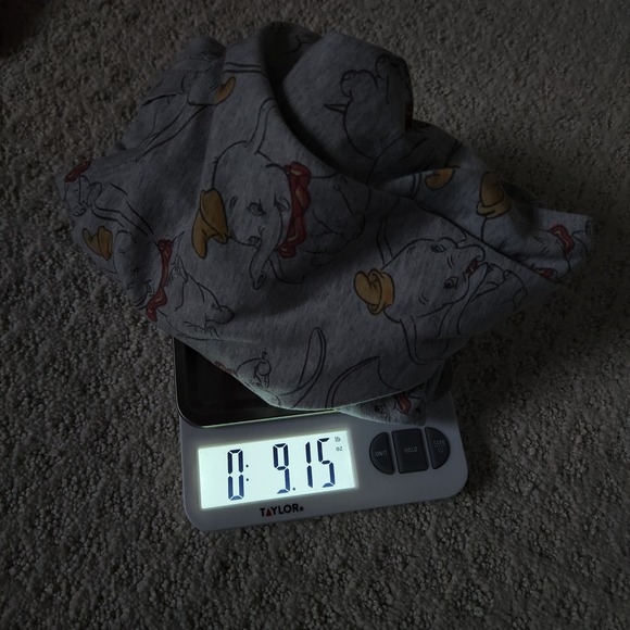 Disney Dumbo All Over Print Grey V Neck Sleep Shirt Nightgown Women's XL/2XL - Picture 7 of 7